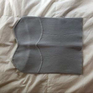 Aritzia Grey Bustier Tube Top
